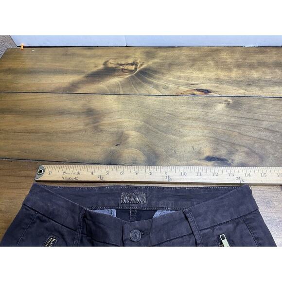 Mother Zip Muse Touch and Go Jeans Womens Size 28 Brown Skinny Ankle Zip - Picture 9 of 11